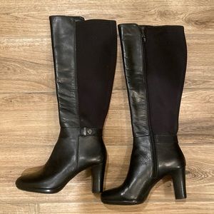 Anne Klein Silence black tall boots 7M nwot